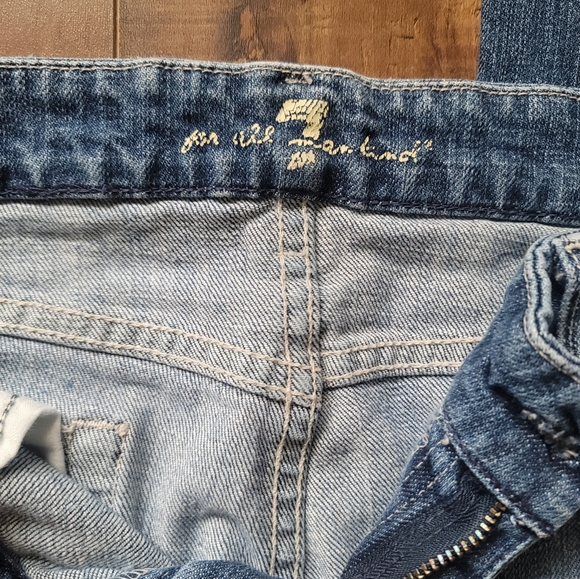 7 For All Mankind Bootcut Denim Jeans Size 30 Blue - Picture 7 of 15